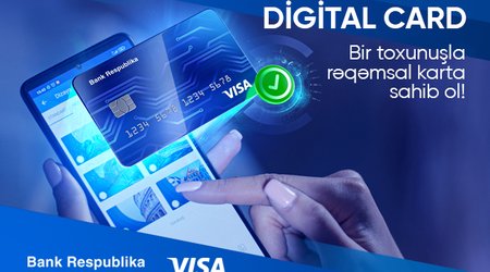Mobil Şöbə ilə öz zövqünüzə uyğun rəqəmsal kart aça biləcəksiniz!