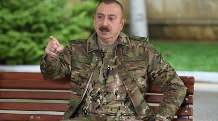 Ильхам Алиев на открытии военного аэродрома в Нахчыване