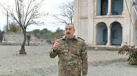 Президент принял участие в церемонии закладки фундамента Агдамского промпарка