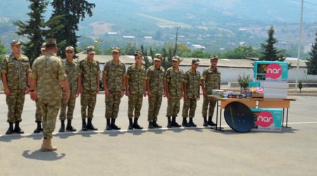 Nar celebrated Day of Armed Forces with soldiers in liberated territories