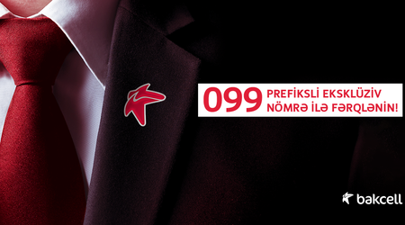 “Special” and “Exclusive” numbers with 099 prefix from Bakcell