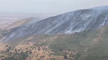 Hadrut istiqamətində yanğın başlayıb -VIDEO