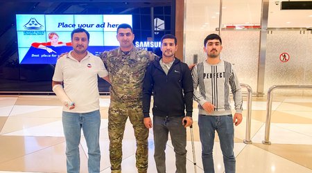 Türkiyəyə göndərilən daha 3 qazi sağalaraq Azərbaycana qayıdıb-FOTOLAR