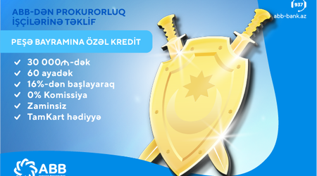 ABB-dən prokurorluq işçilərinə özəl kredit!