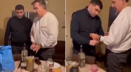 Footage of ex-Georgian president’s arrest in Tbilisi made public