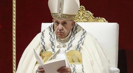 Roman Pope receives US president
