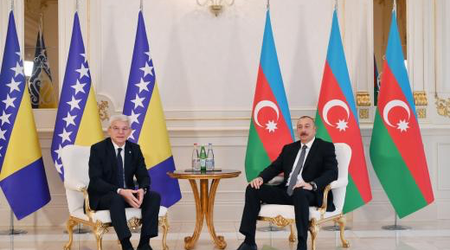 Президент Алиев провел переговоры с членом Президиума БиГ