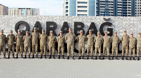 По случаю Дня Победы в Азербайджанской армии прошел ряд мероприятий