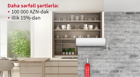 Kapital Bank-dan təmir işləri üçün “Daşınmaz əmlak təminatlı kredit” əldə edin!