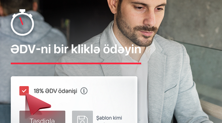 Müştəri Bank istifadəçiləri ƏDV-ni avtomatik hesablayıb, ödəyə bilərlər