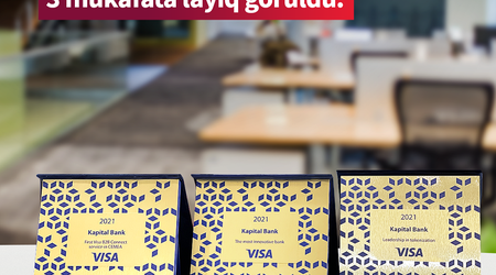 Kapital Bank Visa-nın 3 mükafatına layiq görülüb