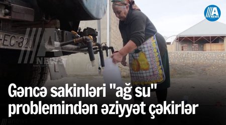 Gəncə sakinləri "ağ su" problemindən əziyyət çəkirlər