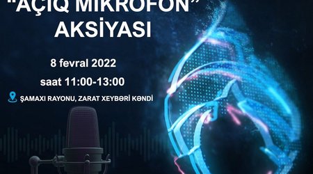“Açıq mikrofon” aksiyası Şamaxıda keçiriləcək