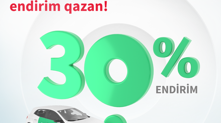 BirKart-dan Bolt gedişlərinə 30% endirim!