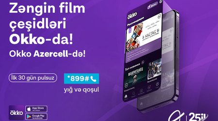 Enjoy Okko online cinema with Azercell on your smartphones!
