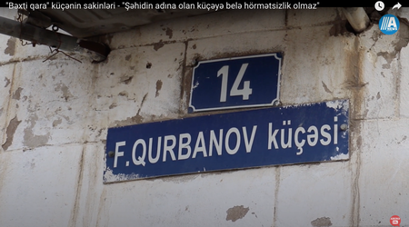 "Bəxti qara" küçənin sakinləri - "Şəhidin adına olan küçəyə belə hörmətsizlik olmaz"