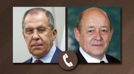 Rusiya və Fransa XİN başçıları arasında telefon danışığı oldu