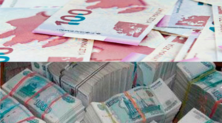 Манат подорожал к евро и рублю
