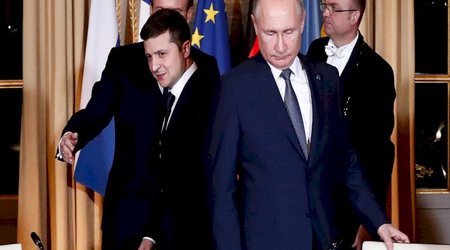 Makron Putin və Zelenski ilə danışıqlar apardı