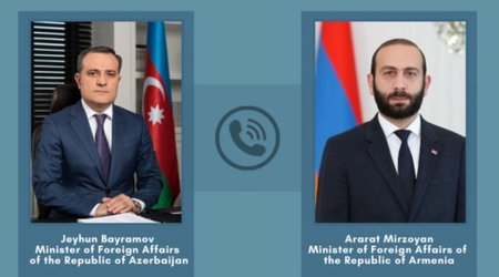 Azərbaycan və Ermənistan XİN başçıları arasında telefon danışığı oldu
