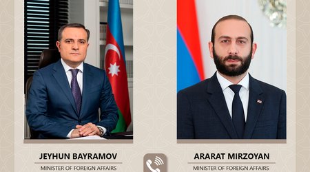 Azerbaijani, Armenian FMs talk over phone