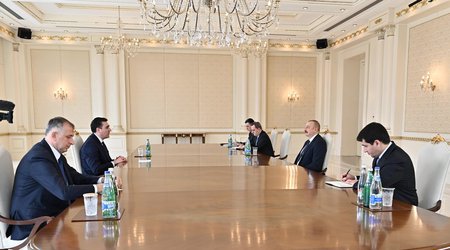 Prezident İlham Əliyev Gürcüstanın xarici işlər nazirini qəbul edib