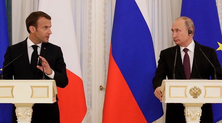 Macron, Putin talk over phone
