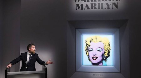 Warhol’s famed Marilyn Monroe portrait sells for record price at auction