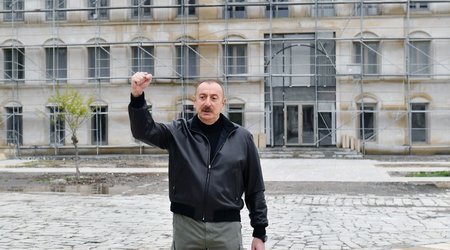 Алиев:Мы навсегда вернулись на эти земли, на родные земли, и будем жить здесь всегда