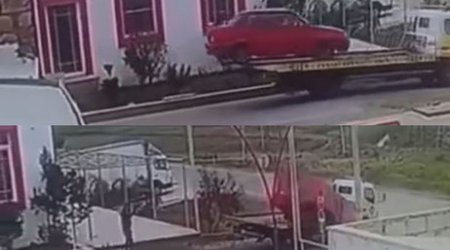 Безответственность водителя эвакуатора стала причиной ДТП - ВИДЕО