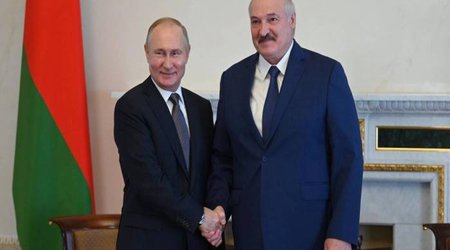Putin Lukaşenko ilə görüşdü