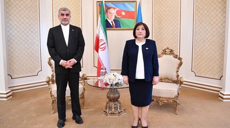 Sahibə Qafarova İran Parlamenti sədrinin müavini ilə görüşüb