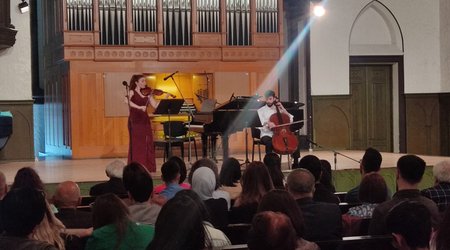 Bakıda gənc ifaçılar Zərrin Əliyeva və Orxan Hüseynov konsert verib - FOTOLAR