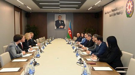 Ceyhun Bayramov Blinkenin köməkçisi ilə müzakirələr apardı