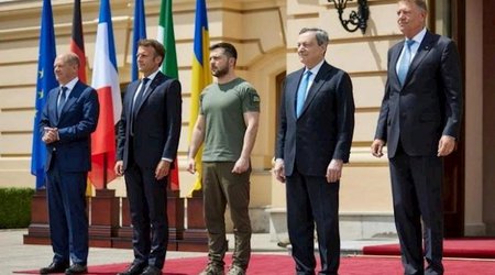 Zelenski Avropa liderləri ilə görüşdü