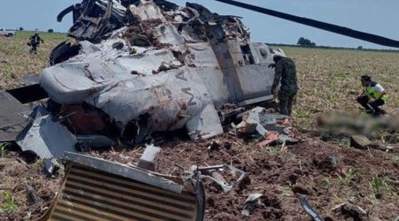 Жертвами крушения военного вертолета в Мексике стали 14 человек