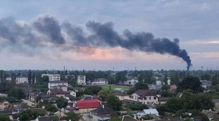 Explosion in Russian military unit causes fire in Crimea