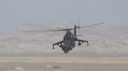 Azərbaycan Ordusunun helikopterləri təlim keçirib