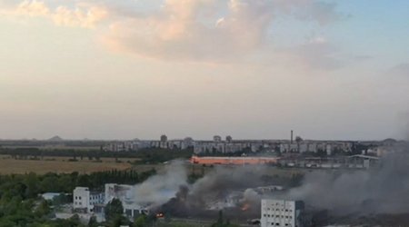 Russian military depot in Ukraine's Donetsk destroyed by UAV