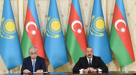 Касым-Жомарт Токаев выразил признательность президенту Азербайджана