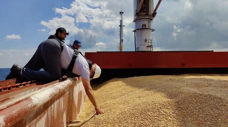 Ukrainian ship with first batch of grain for Ethiopia moors in Djibouti
