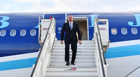 Президент Азербайджана Ильхам Алиев прибыл с рабочим визитом в Италию