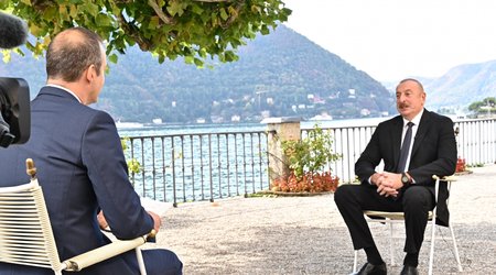 Prezident İtaliya qəzetinə müsahibə verib