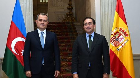 Azərbaycan və İspaniya xarici işlər nazirlərinin görüşü başlayıb