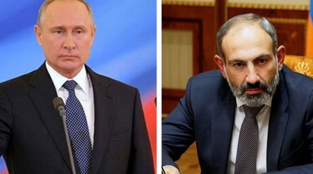 Putin və Paşinyan arasında telefon danışığı olub