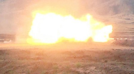 Азербайджанская армия уничтожает огневые точки армян