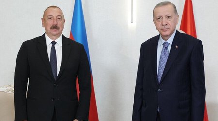 İlham Əliyev Ərdoğan və Putinlə görüşüb