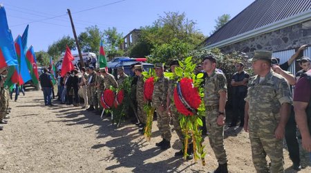 В Товузе простились с шехидом Кянаном Насибовым