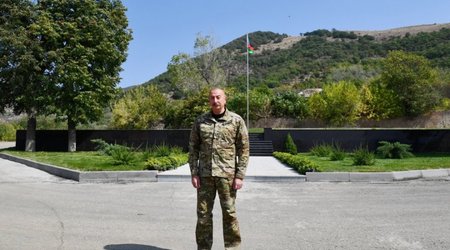 Laçın şəhərinin böyük hissəsi tamamilə dağıdılıb - Prezident