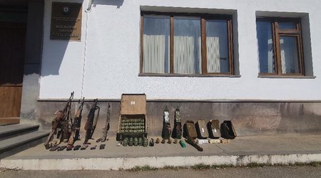 Weapons and ammunition abandoned by Armenians found in Khojavand